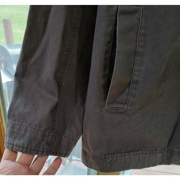 Women's REBEL & SOUL New York Patch Dark Gray Full Zip/Button Jacket Sz XXL - Picture 6 of 11